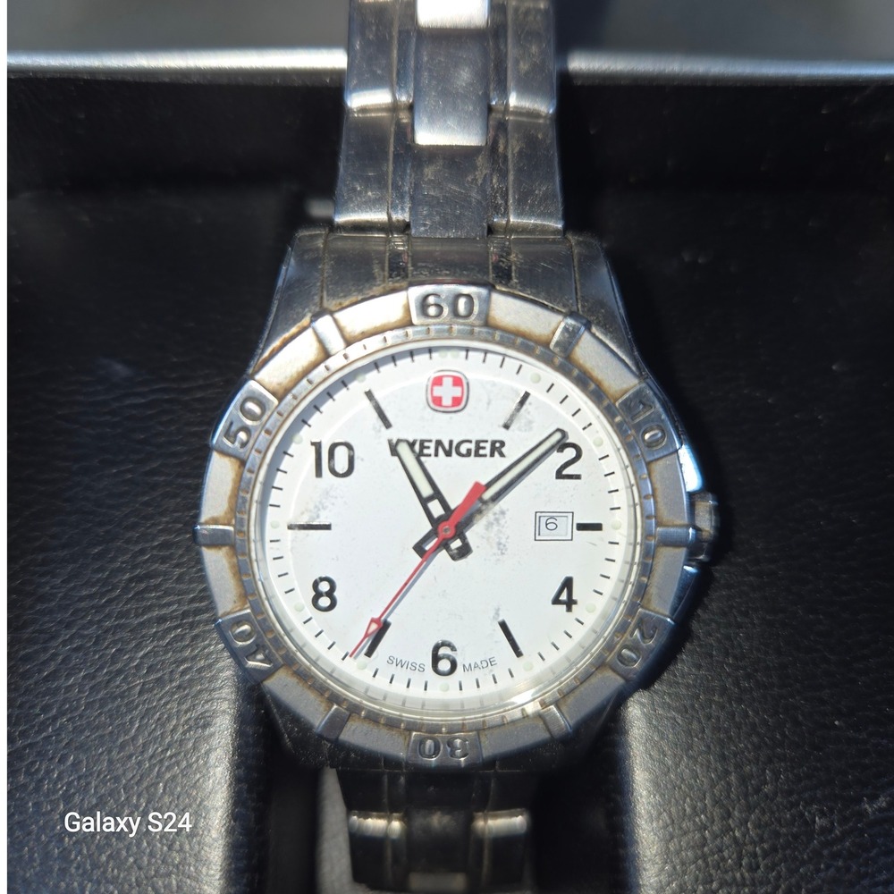 Wenger Swiss Military Watch Stainless‎ Steel Swiss Army Knife Design Sport